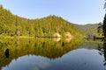 Reflections in the Red lake / Lacul rosu. Royalty Free Stock Photo